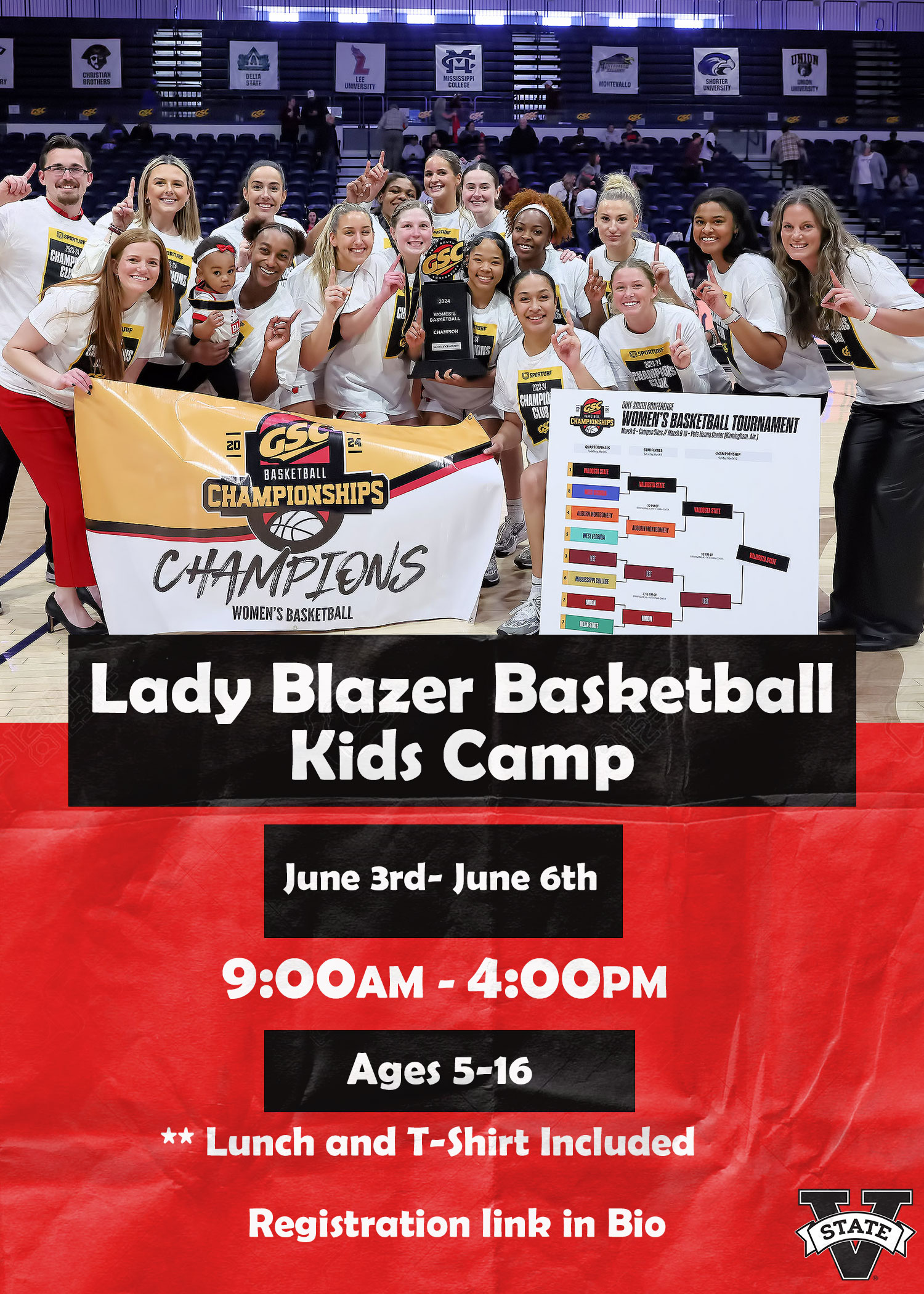 Lady Blazer Basketball Kids Camp Valdosta State University